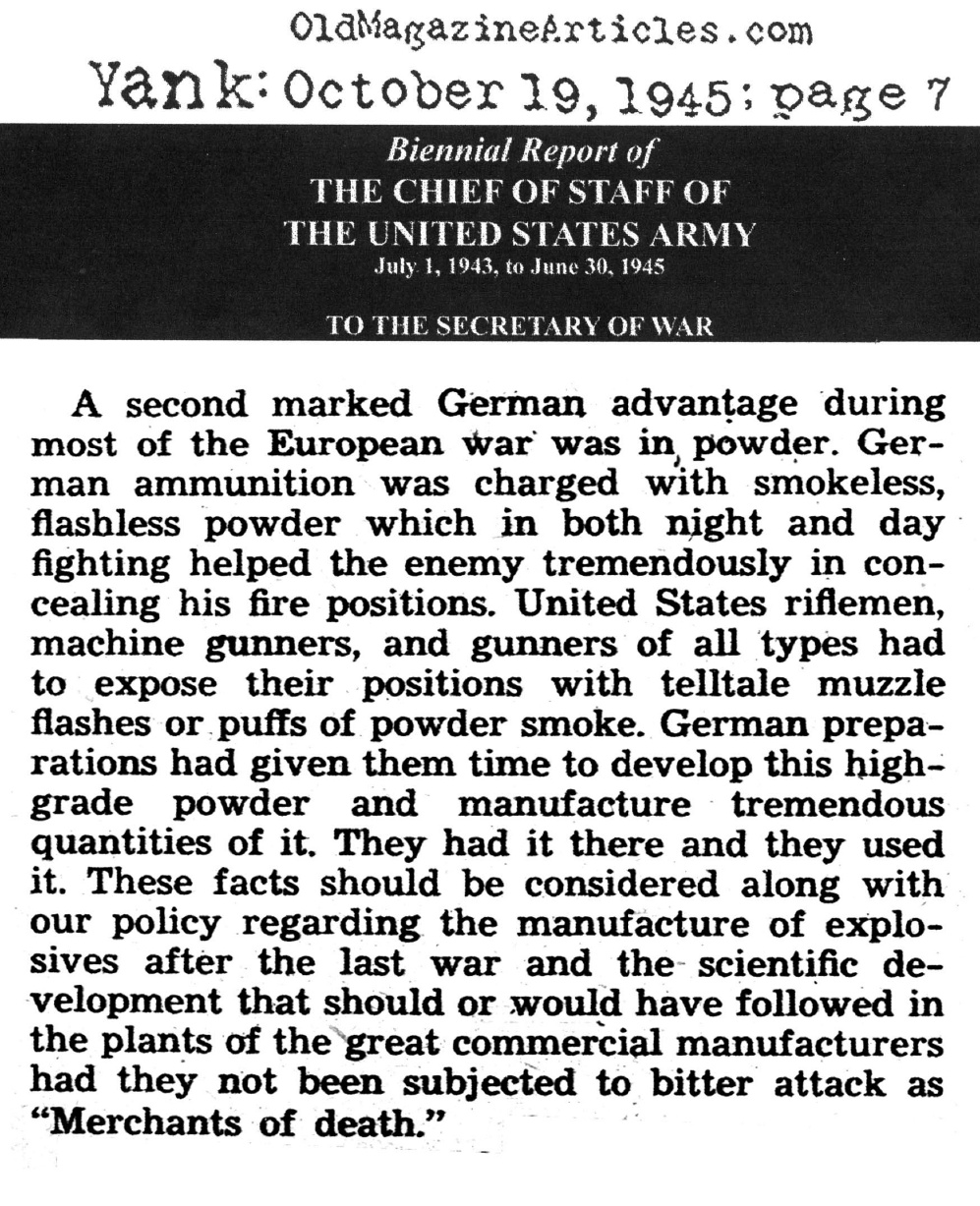 Another German Advantage (Yank Magazine, 1945)